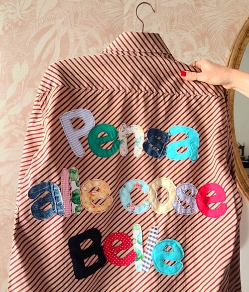 camicia personalizzata con scritte